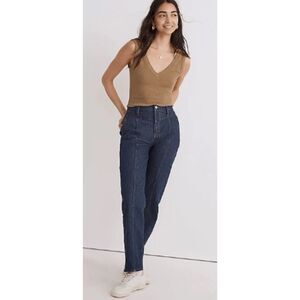 MADEWELL Jeans Size 31 Perfect Vintage Straight Yoked Dark Wash High Rise